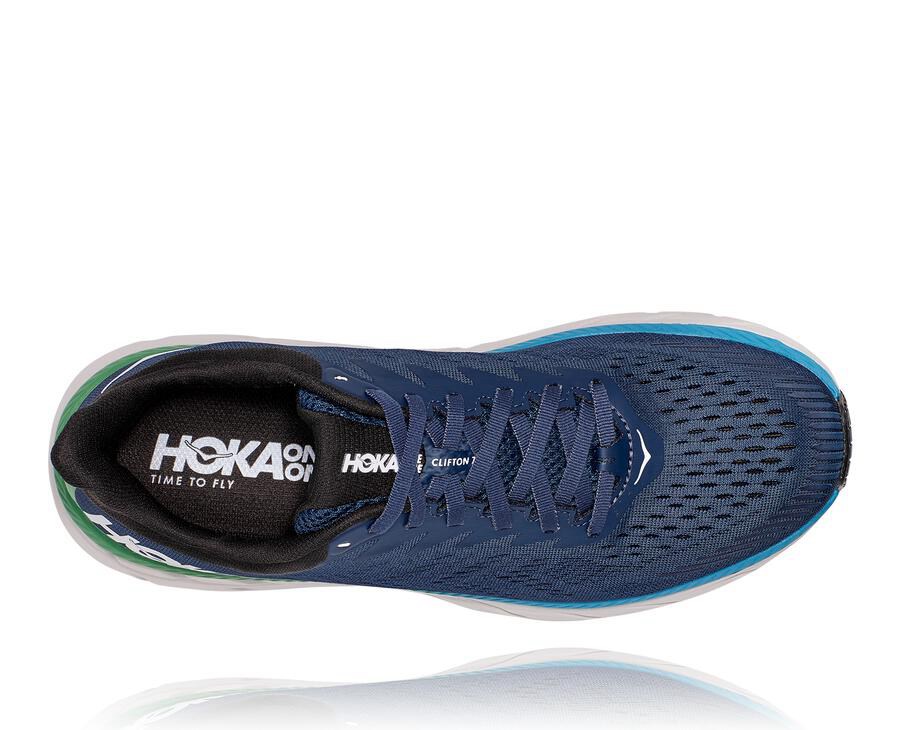 Hoka One One Hardloopschoenen Heren - Clifton 7 - Donkerblauw - TF2987315